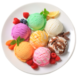 Ice cream plate